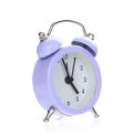 Mini Round Metal Alarm Clock Desk Stand Clock for Home Room Kitchen Office. 