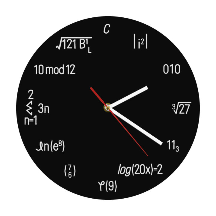 Math Equation Wall Clock Home School Math Teaching Aid Math Class Wall Art Teachers Gift Science Equation Formula Wall Clock KankongAgu