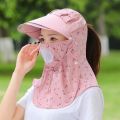 Sun Hat Women's Summer UV Protection Cover Face Summer Hat Spot Cap Sun Protection Wide Brim Full Face Sun Cycling. 