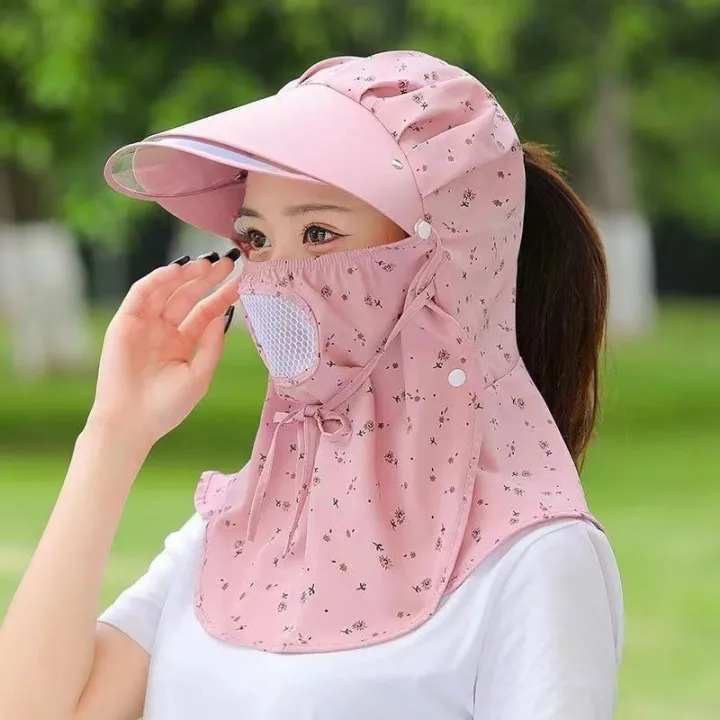 Sun%20Hat%20Women's%20Summer%20UV%20Protection%20Cover%20Face%20Summer%20Hat%20Spot%20Cap%20Sun%20Protection%20Wide%20Brim%20Full%20Face%20Sun%20Cycling%20-%20Image%207
