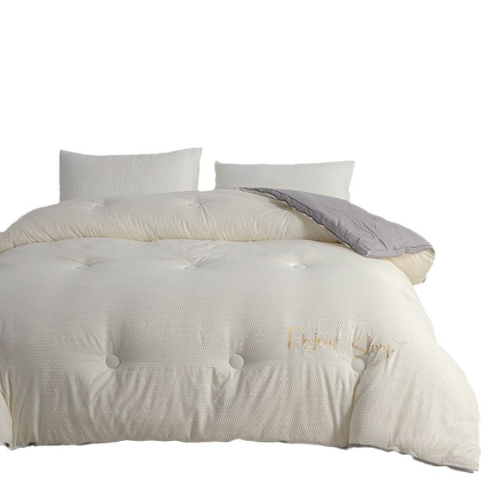 AClass%20Seersucker%20Soybean%20Fiber%20Summer%20Quilt%20Space%20Duvet%20Insert%20Student%20Dormitory%20Spring%20and%20Autumn%20Air%20Conditioning%20Thin%20Duvet%20Four%20Seasons%20Universal%20-%20Image%206