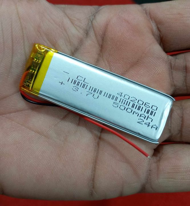 3.7V 500mAh Battery 60x20x4mm 3.7V Rechargeable Battery