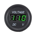 2X DC 12V LED Panel Digital Voltage Meter Display Voltmeter for Boat Marine Vehicle Motorcycle Truck ATV UTV Green.