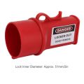Pin and Sleeve Socket Lockout Device, Keys Socket Lockout Padlock Set PP Socket Lock for Industrial Plug.