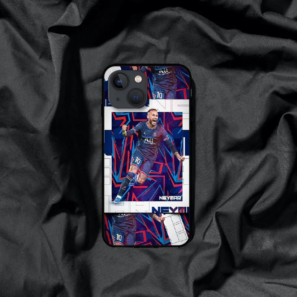 Coque Robuste IPhone Football Neymar Jr - Compatible Plusieurs Modèles IPhone, Blanche Mate, Neuve