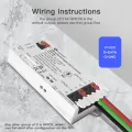 WLED Light Strip Controller ESP32 LED Controller Black. 