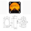 Yfashion 45mm Big Vu Meter Stereo Amplifier d Backlight Power Meter Level Indicator Adjustable With Driver specification:Yellow background. 
