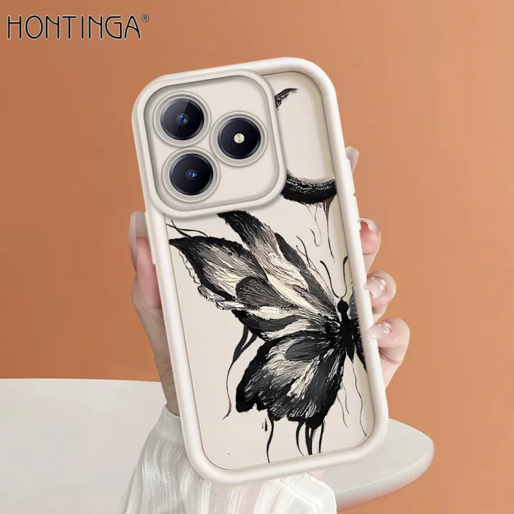 Hontinga%20for%20Realme%20C63%20C65%20Back%20Cover%20black%20butterfly%20Pattern%20Ladder%20Soft%20Camera%20Protection%20Rubber%20Phone%20Case%20for%20Girls%20-%20Image%202