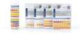 pH test strips, pH Fix 0–14, fixed indicator. 