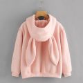Women Cute Bunny Girl Hoodie Casual Long Sleeve Sweatshirt Pullover Rabbit Ears Plus Size Sweatershirt Harajuku Hoodies свитшот. 