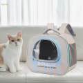 Cat Cats Bag, when Going Out, Travel Bag, Unique Breathable with Shoulder Strap blue. 