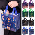 1/5/10Pcs Eid Mubarak Gift Bags Non woven Portable Candy Cookie Packaging Bag Kareem Festival Party Supplies. 