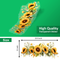 Sunflower Garden Wall Sticker For Bedroom Living Room Drawing Room Wall Decoration Sticker. 