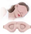 3D Contoured Sleep Mask for Side Sleepers | 100% Blackout Eye Cover with Nose Wing | Ultra-Soft Memory Foam & Adjustable Strap. 