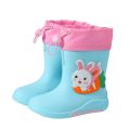 Children Rain Boots Baby Cute Cartoon Water Shoes Girls Boys Waterproof Non-Slip Water Boots Kids PVC Soft Rubber Shoes 레인부츠. 
