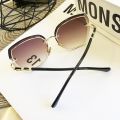 Vintage Women Rimless Square Sunglasses Luxury Designer Sun Glasses Vintage Shades Ladies Ocean Lense Eyewear Gafas De Sol.