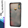 For Xiaomi Redmi Note 7 Pro -  Luxurious Smoky Matte Case Shockproof Contrast Color Hit Button Hard Silicone Transparent Mobile Back Cover. 