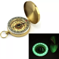 High-Grade Copper Flip Compass - Retro Rocket Design For Camping And Outdoor Adventures - Adding A Stylish Touch.