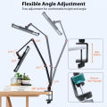 360° Rotating Long Arm Phone Tablet Holder Overhead Stand Desktop Bed Lazy Cantilever Bracket for Huawei Xiaomi iPhone ipad.