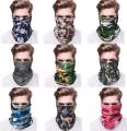 Fashion Multifunctional Seamless Tubular Bandana for Outdoor Dust Headband Magic Scarf Head Wrap Neck - Random Design 1Pcs.