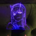 Zero Two Figure Anime Lamp Darling In The Xxx 3d Nightlight Kids Child Girls Bedroom Decor Light Manga Gift Night Light Lamp. 