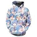 New Unisex 3D Japanese Anime Printed Hoodie Graphic Pullover Ahegao Hentai Japanese Anime Sweatshirts. 