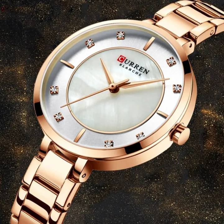 CURREN%209051-Rosegold%20&%20White%20Fashion%20Elegant%20Quartz%20Watch%20%20for%20Women%20-%20Image%203