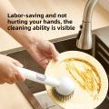 2-in-1 Liquid Soap Dispenser Cleaning Brush with Long Handle - Imported Kitchen Dishwashing Scrub Brush Kitchen Brush, Dishwashing Brush, Soap Dispenser Brush, Pot Cleaning Brush, Magic Cleaning Brush, Imported Kitchen Tools.
