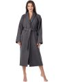 Perfect for Pampering: Absorbent Cotton Bathrobe with Belt and Pockets. 