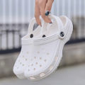 New 2024 Summer Thick Bottom Fashion Sandals 37-45 Men Casual Beach Shoes Boys Hollow-Out Garden Clogs EVA Slip On Shoes Man.