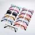 Sunglasses Square Glasses Rimless Shades Rectangle Sunnies Vintage Eyewear. 