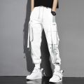 Streetwear Men's Multi Pockets Cargo Harem Pants Hop Casual Male Track Pants Joggers Trousers Fashion Harajuku Men Pants.