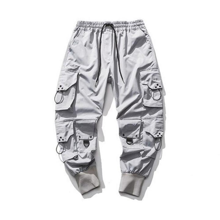 Black Cargo Pants Men Joggers Hop Pants Hippie Cargo Trousers
