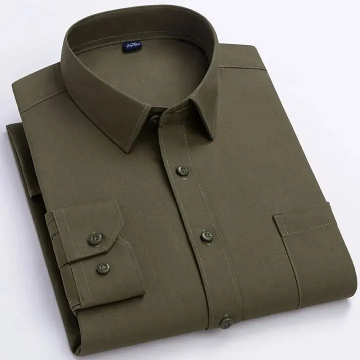High%20Quality%20Cotton%20Men%20Dress%20Shirts%20Long%20Sleeve%20Middle-aged%20Luxury%20Plain%20Color%20Business%20Casual%20Social%20Male%20Shirt%20Regular%20Fit%20-%20Image%206