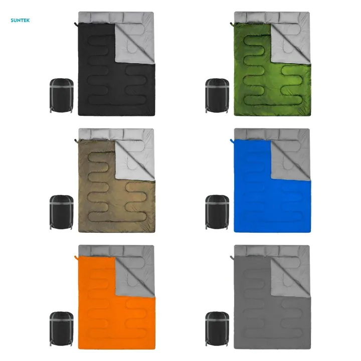 Outdoor%20Double%20Sleeping%20Bag%202%20Person%20Portable%20Warm%20Bag%20for%20Adults%20Mountaineering%20Black%20-%20Image%207
