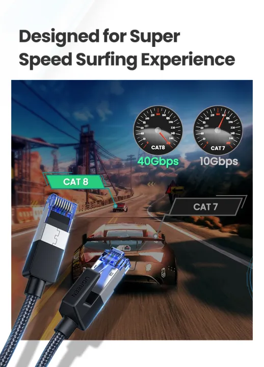 UGREEN%20NW153%20%20Cat%208%20Ethernet%20Cable%20-%201M/1.5M/2M/3M/5M/10M/15M/20M%20-%20Interface:%20Pure%20copper%20golden-plated%20Transmission%20Speed:%2040Gbps%20-%202000MHz%20Stable%20Bandwidth%20-%20Flexible%20and%20Durable%20-%20Image%207