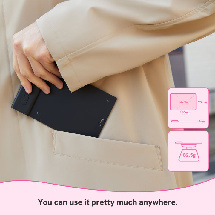 New%20VEIKK%20Creator%20Pop%20VK430%204x3%20Inch%20Ultra-thin%20Portable%20OU!%20Tablet%20Digital%20Drawing%20Tablet%20Graphic%20Tablet%20with%208192%20Level%20tylu%20and%204%20Cutomized%20Expre%20Key%20-%20Image%207