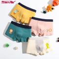 4Pcs Teenager Boy Breathable Cotton Boxer Suitable For Baby Boys 2-12 Years Old Cute Design Print Boys Panties. 