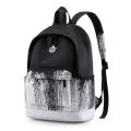 Black White School Satchel Unisex Casual Daypack Lightweight Women Back Bag Designer School Bags For Teenage Girls Boys College. 