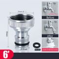Universal 4' / 6' Kitchen Faucet Adapter Quick Connector Kitchenware Water Pipe Fittings 20/25mm Replacement Accessory Connector.