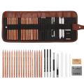 Drawing Beginner Sketch Set Charcoal Pencil Eraser Art Craft Painting Sketching Kit Artist's Pencils Earser Drawing Supplies Kit. 