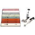 Knife Sharpening Stone Kit, Exquisite Pattern Whetstone Knife Sharpener Set Special Shaped Spring for Chisel for Kitchen. 