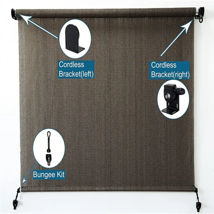 Cordless%20Bracket%20Kit,%20Universal%20Replacement%20Mounting%20Bracket%20for%20Outdoor/Indoor%20Sun%20Blind%20Black%20Easy%20to%20Use%20-%20Image%206