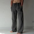 Men Pants Casual Stylish Flying Bird Print Lace-up Mid Waist Vintage Long Pants Male Trousers Streetwear Spring Autumn. 