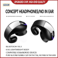 SK GD28 Bone Conduction TWS Headphones Bluetooth V5.3 Ear Clip Lightweight Business Sports Game Headset with Mic Noise Reduction. 