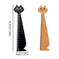 Practical 1PC for School Office Home Cute Cartoon Cat Household Drawing Ruler Student Tools Sewing Ruler Straight Ruler. 