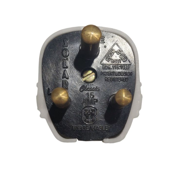 SOLAR%2015A%203%20Pin%20Round%20Plug%20Premium%20Quality%20White%20Connector%20Cord%20Adapter%20Electrical%20AC%20Power%20Socket%20-%20Image%203