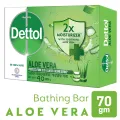 Dettol Soap Aloe Vera 70gm Bathing Bar, Soap with Aloe Vera Extract. 