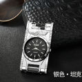 Windproof Luxurious Led Inflated Turbo Jet Torch Gold Watch - gas li2ghter. 