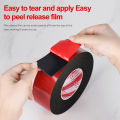 Double Sided Foam Tape PE High Density Soft Mounting Sealing Tape Strongly sticky Heavy Duty Waterproof Self Adhesive Foam Tape.